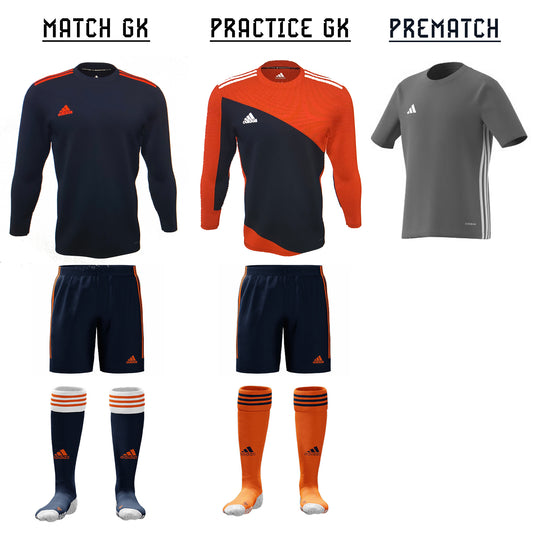 adidas Mens Mi Graphic Custom Rangers FC Goalkeeper Kit (Mandatory Only)